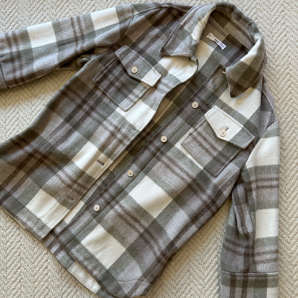 Mango Checkered Shacket